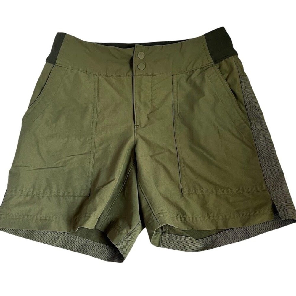 REI Co-op Hiking Shorts Women's 4 Olive Green Regular Fit 127134